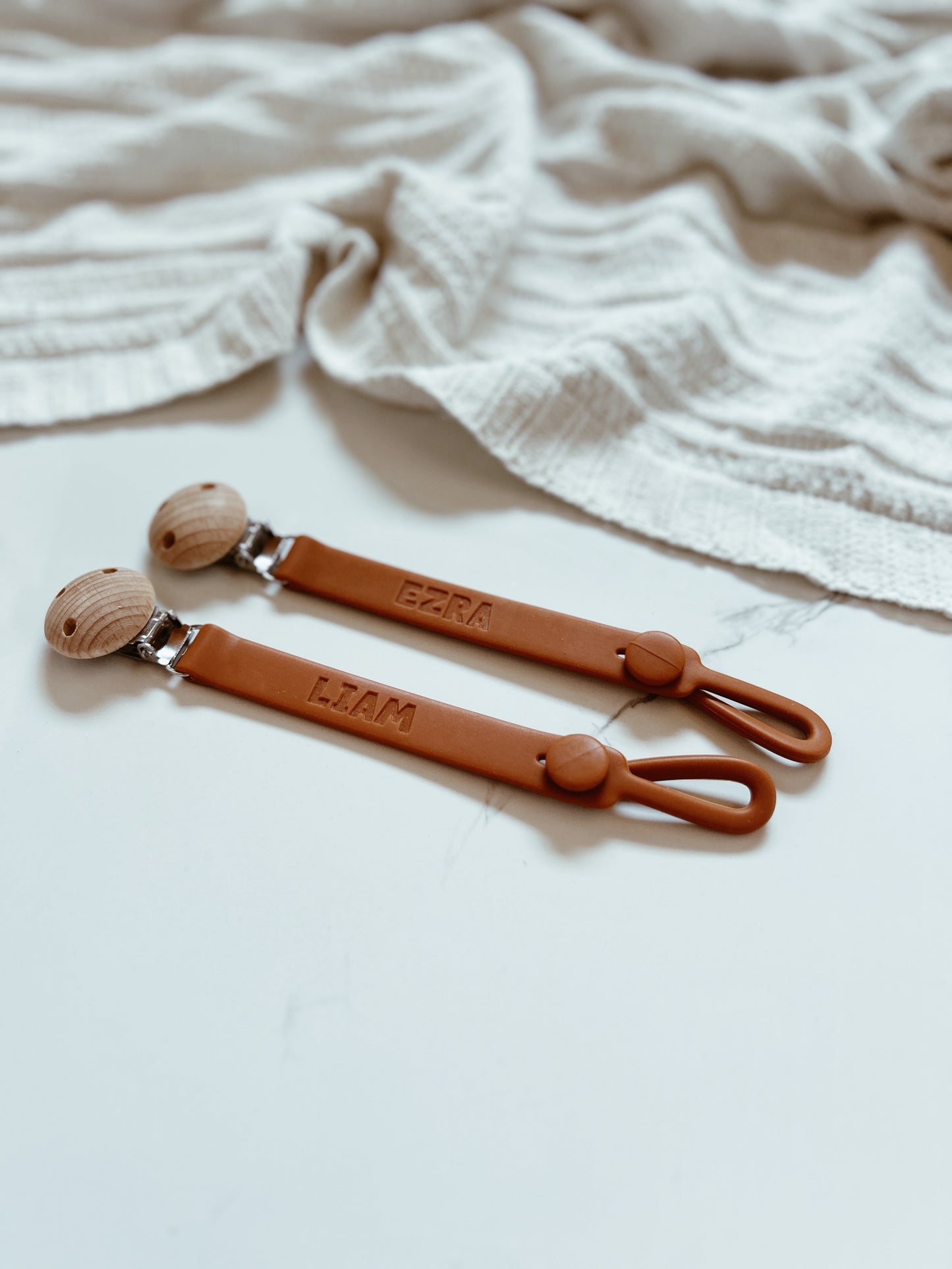 Personalised Silicone Pacifier Clips