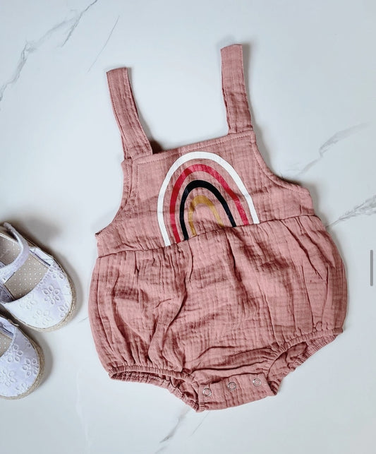 Boho Rainbow Romper