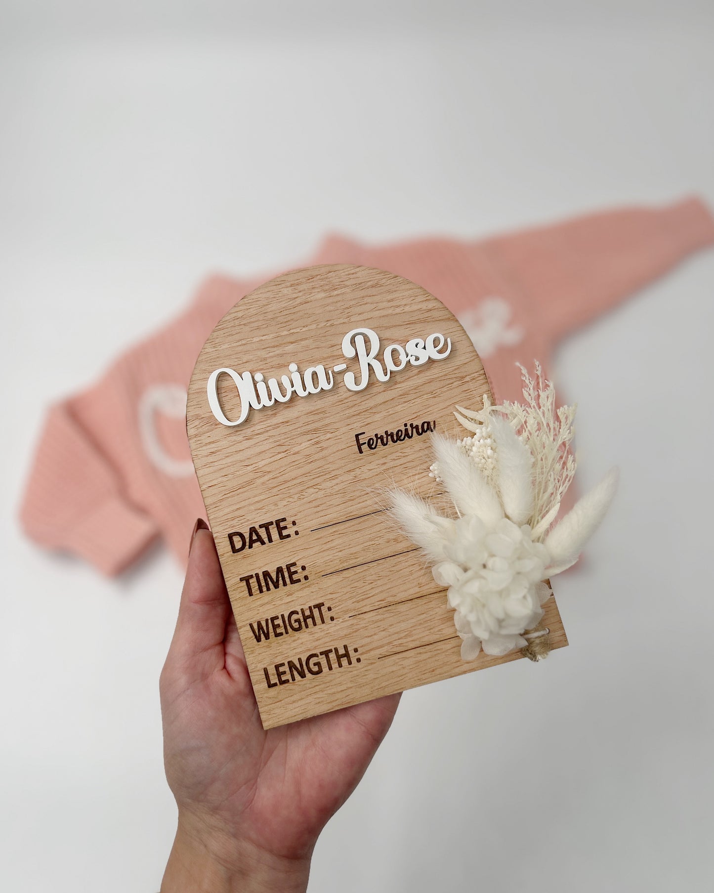 Dried Florals Plaque