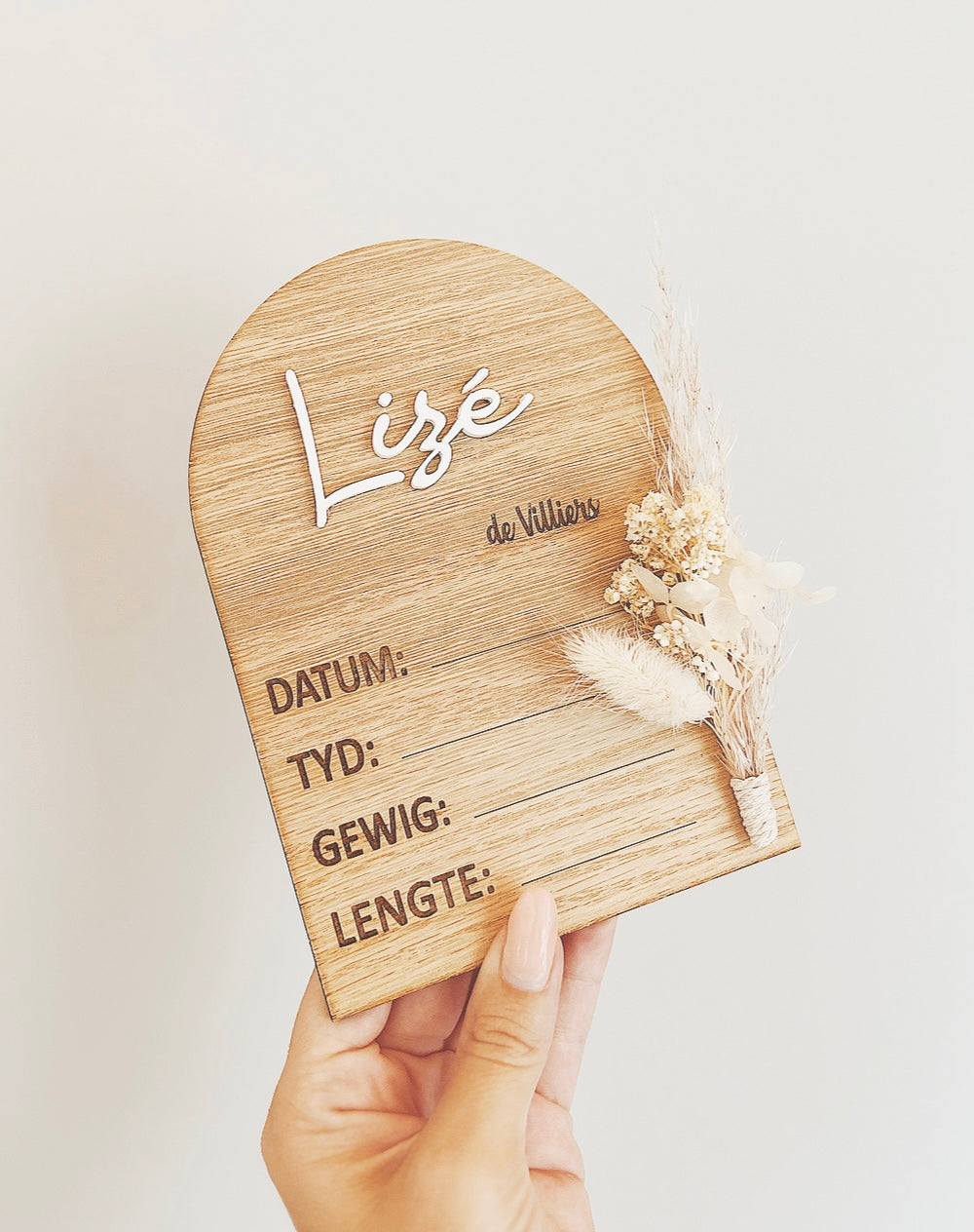 Dried Florals Plaque