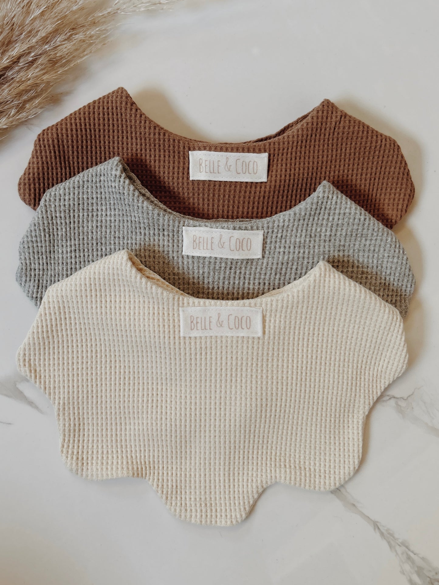Waffle Knit Bibs