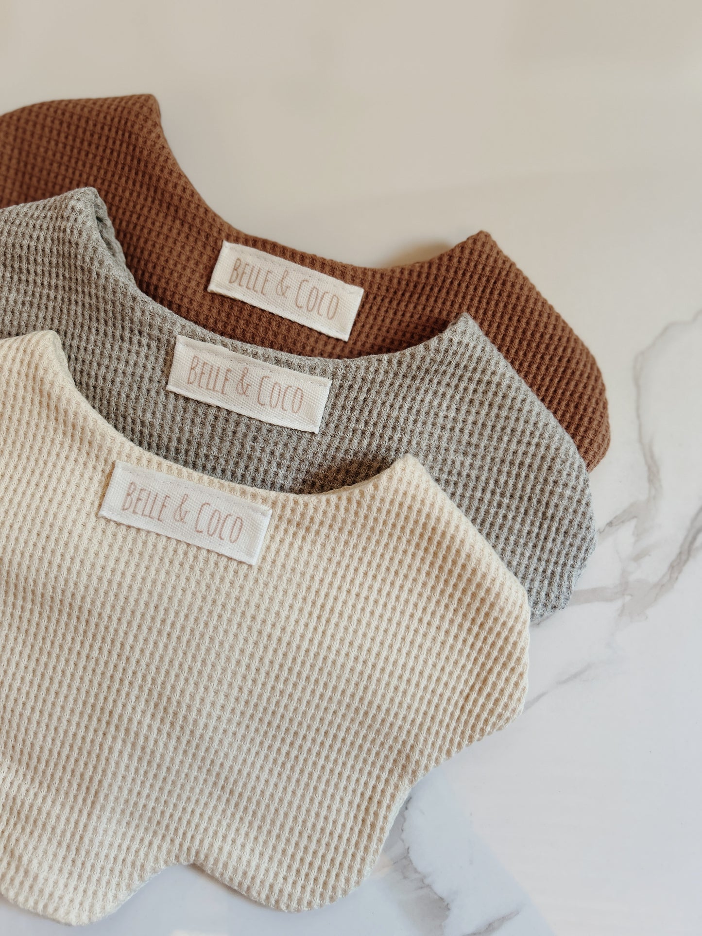 Waffle Knit Bibs