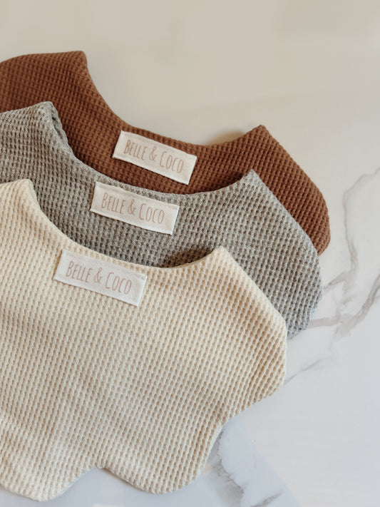 Waffle Knit Bibs